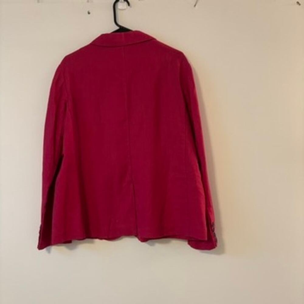 NWT Pure Collection Talbots Blazer Pink  SZ 18 100% Linen 2 Button - Picture 6 of 14